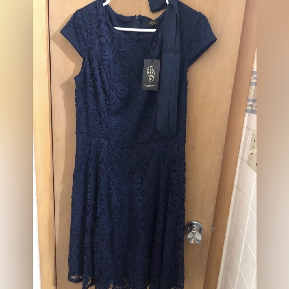 Dressystar Women’s Dress navy blue Size Medium